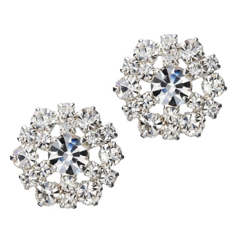 klasické štrasové náušnice