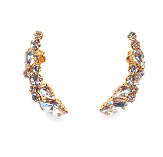 Crystal ear cuffs