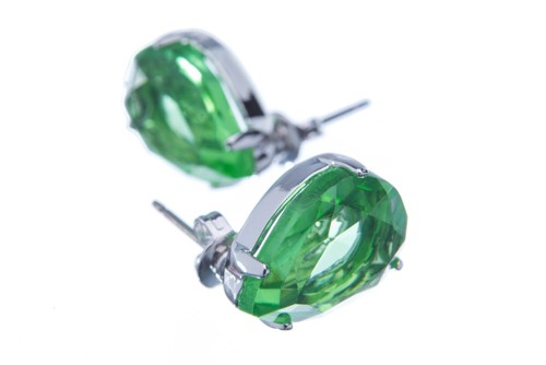 Náušnice se speciálním kamenem, peridot