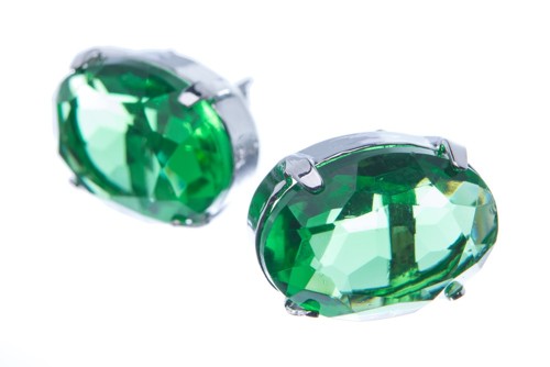 Náušnice se speciálním kamenem, peridot