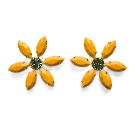 náušnice květy ze speciálních kamenů