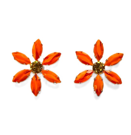 náušnice květy ze speciálních kamenů