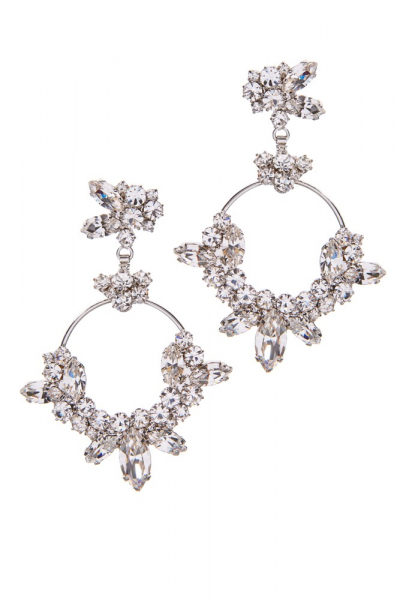 Luxusní visací kruhové náušnice