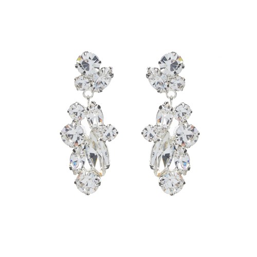 Luxurious dangle strass earrings