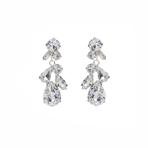 Luxurious hanging strass earrings.