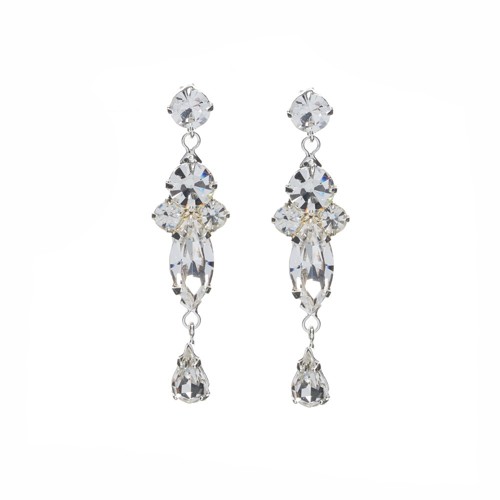 Luxurious hanging strass earrings.