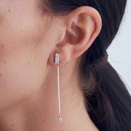 náušnice pecky s přívěskem