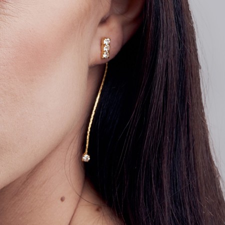 náušnice pecky s přívěskem