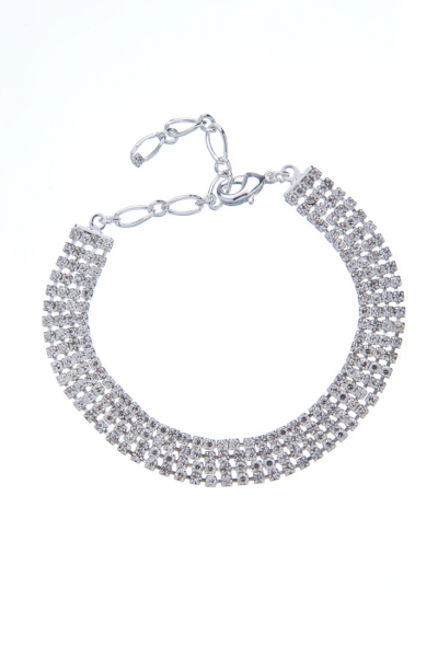 jednoduchý štrasový náramek 