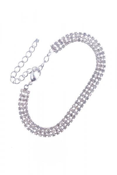 jednoduchý štrasový náramek