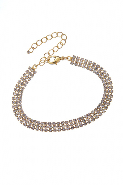 jemný štrasový náramek