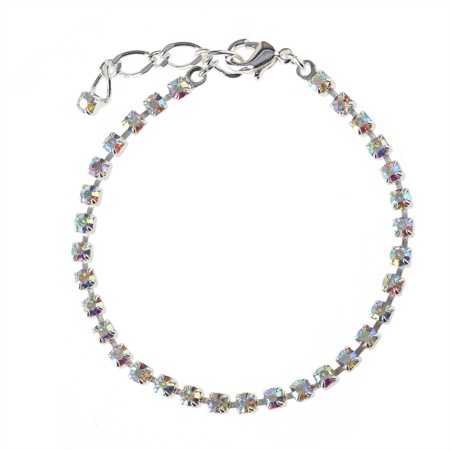 Jednořadý štrasový náramek v barvě krystalu AB