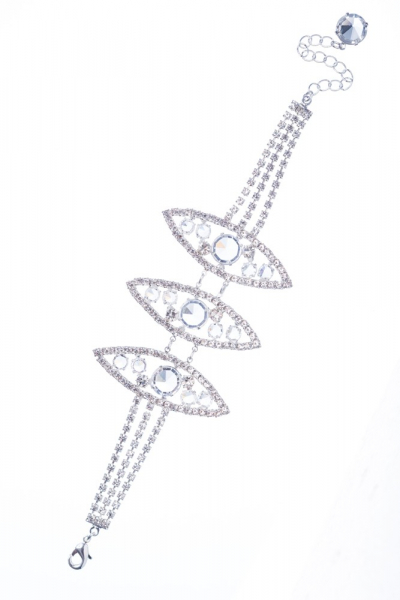 Masivní náramek z českých broušených kamenů