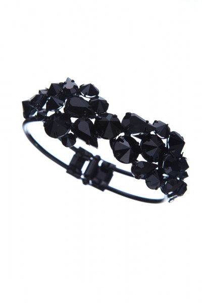 Exkluzivní módní náramek – černá jet
