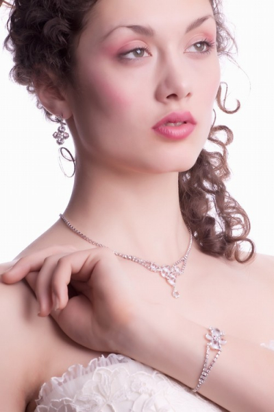 šanelový náramek, stříbrná galvanizace