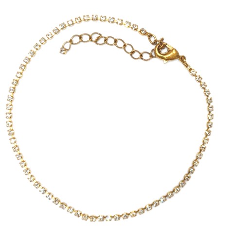 krystalkový řetízek na kotník