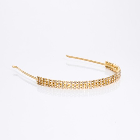 jednoduchá štrasová čelenka