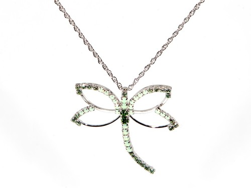 přívěsek ve tvaru vážky na řetízku