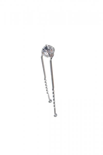 hair pin, silver plated