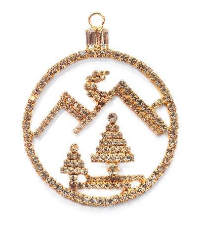 Krystalová vánoční ozdoba