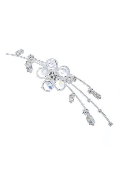 krystalová brož s motivem květu