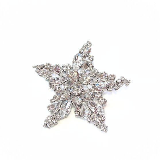 exklusivní krystalová brož - hvězda