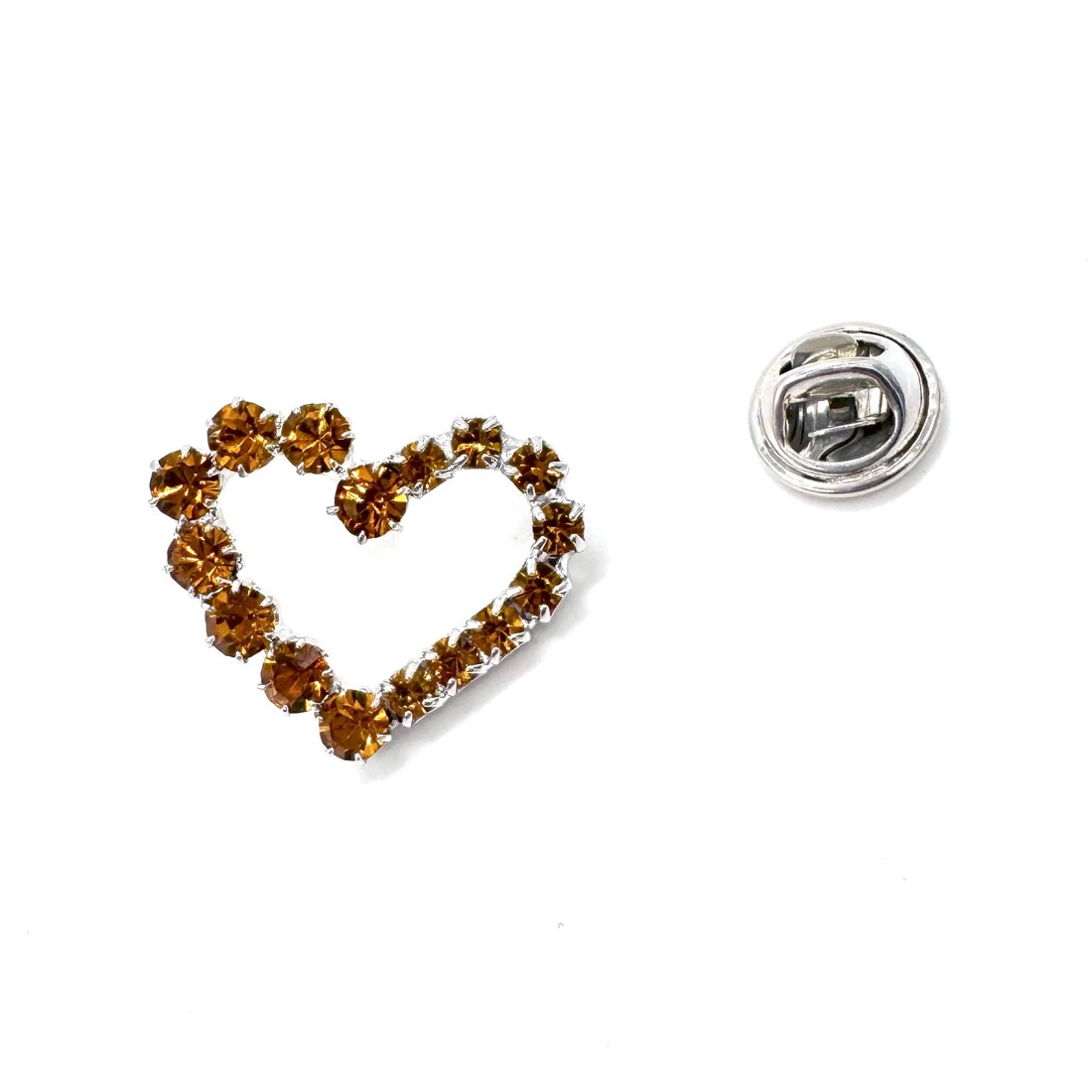 Brož topazové srdce