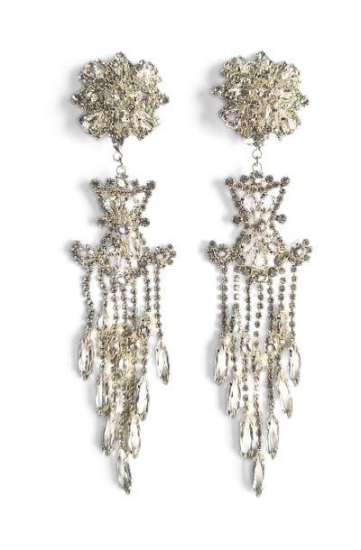 krásné visací náušnice na klipsně