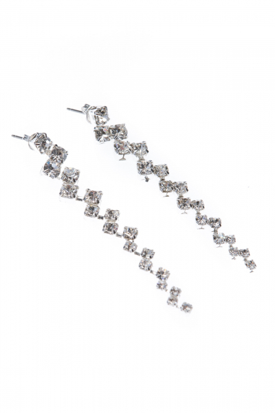 visací krystalové náušnice