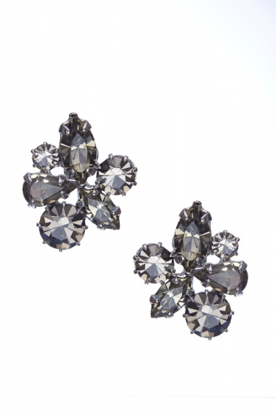 Náušnice pecky - black diamond 