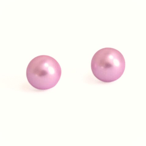 perlové náušnice, kvalitní Jablonecká skleněná perlička