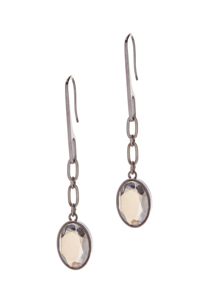 náušnice s oválem Swarovski