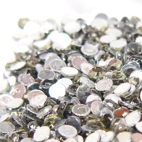 extra růže hotfix, nažehlovací, balení 144 ks, 4,8 mm, black diamond