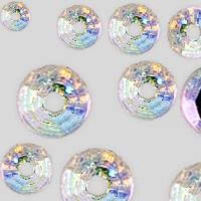 píchané “loch” extra růže - našívací kamínky, balení 144ks,  7mm