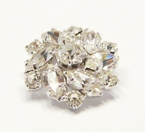 štrasový knoflík, galvanizace: stříbrná galvanizace  71901098/s00