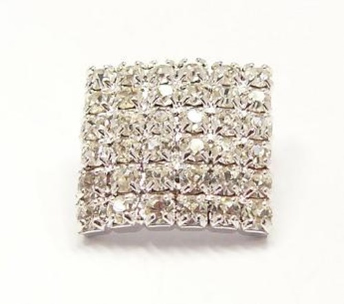 štrasový knoflík, galvanizace: stříbrná galvanizace