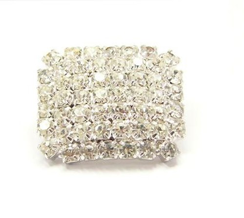 štrasový knoflík, galvanizace: stříbrná galvanizace