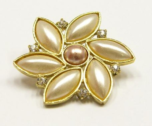 štrasový knoflík, galvanizace: zlatá galvanizace