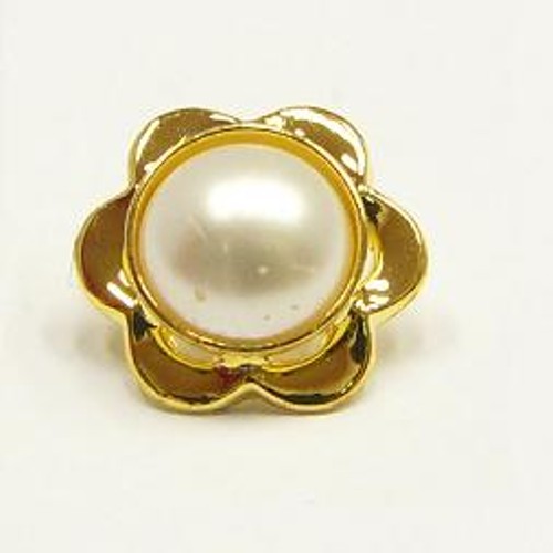 štrasový knoflík, galvanizace: zlatá galvanizace