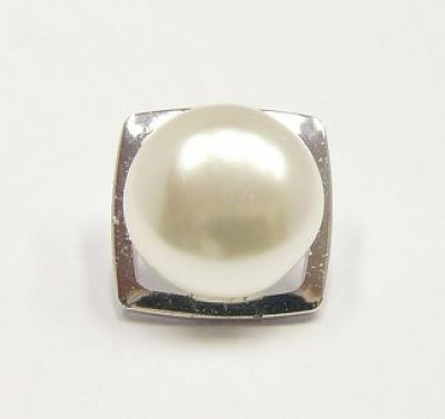 štrasový knoflík, galvanizace: stříbrná galvanizace