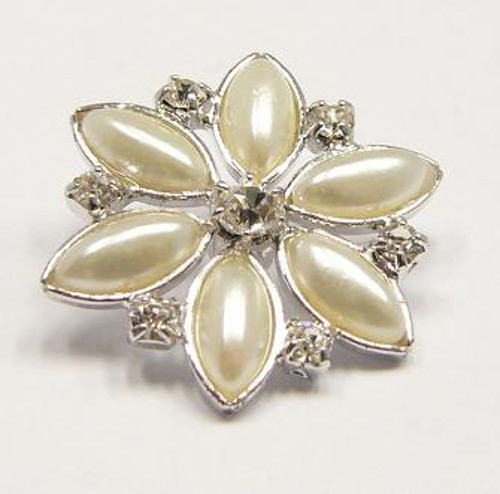 štrasový knoflík, galvanizace: stříbrná galvanizace