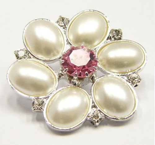 štrasový knoflík, galvanizace: stříbrná galvanizace