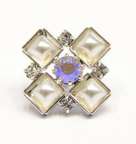 štrasový knoflík, galvanizace: stříbrná galvanizace