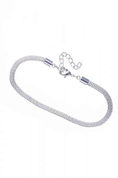 Módní náramek, stříbrná galvanizace