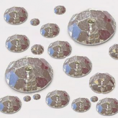 píchané “loch” mc růže - našívací kamínky, balení 144ks,  8mm