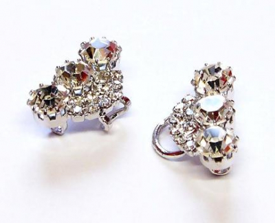 oděvní spona - štrasová aplikace