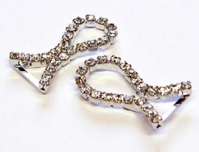 oděvní spona - štrasová aplikace