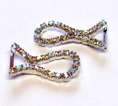 oděvní spona - štrasová aplikace