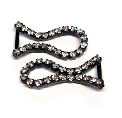 oděvní spona - štrasová aplikace