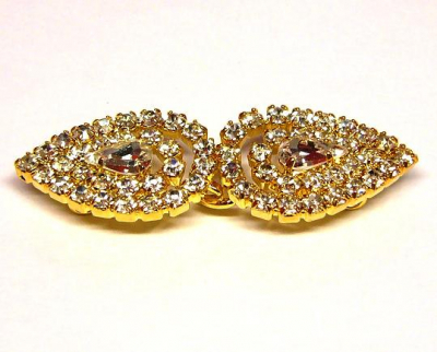 oděvní spona - štrasová aplikace